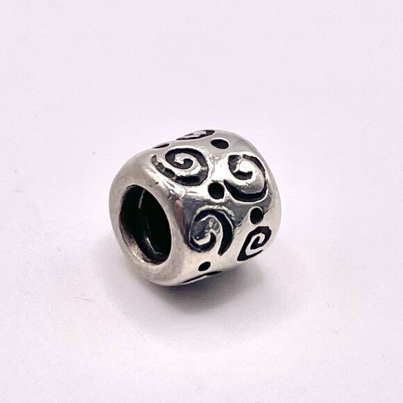 Pandora Retired Curls Charm Sterling Silver 790124 - Picture 1 of 6